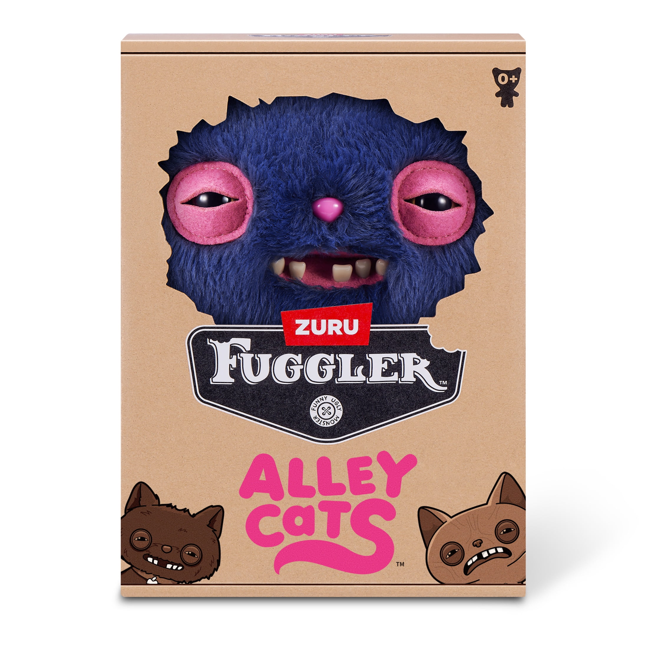 Fuggler Alley Cats 9 inch (Cheezee), Funny Ugly Monster Stuffed Animal Toy by ZURU