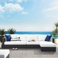 thumbnail image 3 of Tahoe 3-Piece Right-Facing Chaise Sectional Sofa Set in Gray White, 3 of 8