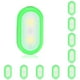 thumbnail image 1 of Advancent Pequeña luz nocturna multicolor con clips Suministros de emergencia a prueba de agua Esenciales para el hogar para el dormitorio Sala de estar Verde 10piezas Advancent CBP213919, 1 of 6