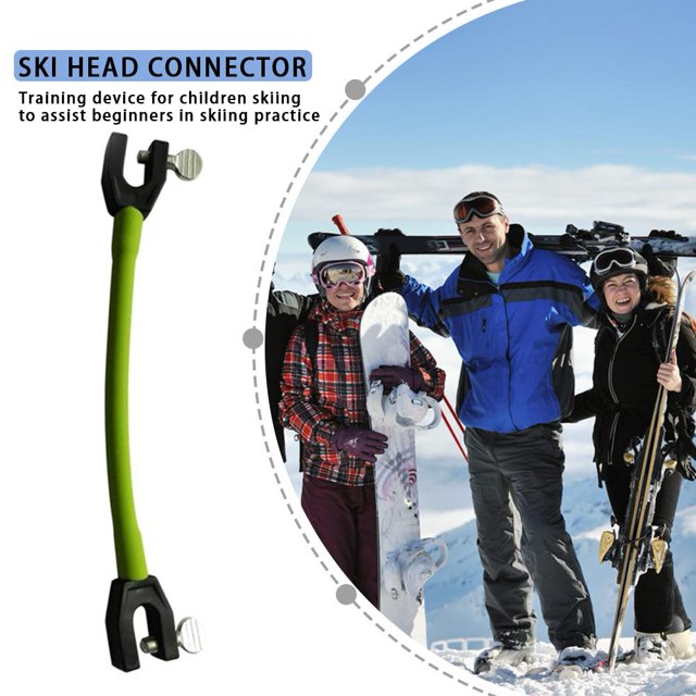 Conector de punta de esquí Conector de punta de esquí de velocidad de Control de deportes al aire libre de invierno Clip elástico de entrenamiento de esquí extraíble para niños principiantes FLhrweasw Nuevo