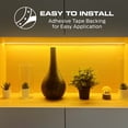 thumbnail image 2 of Monster Basics Indoor 50 ft USB Powered Sound-Reactive RGB Color Flow LED Strip Lights, 2 of 8