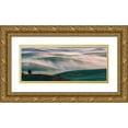 thumbnail image 1 of Austin 14x8 Gold Ornate Wood Framed with Double Matting Museum Art Print Titled - Dream Land in Morning Mist-1, 1 of 4