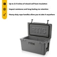thumbnail image 2 of RTIC 65 QT Ultra-Tough Rotomolded Hard-Sided Ice Chest Cooler, Fits 84 Cans, Dark Grey, 2 of 7