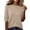 274#Khaki, variant on Elbow Length Tops for Women Casual Half Sleeve Tee Shirts Summer Ladies Elderly Clothes White XL