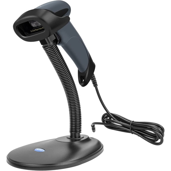 NETUM USB Barcode Scanner with Stand Wired Handheld Bar Code Reader 1D CCD Scanner Gun for Supermarket, Convenience Store, Warehouse -M3S