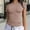 Khaki, variant on QUNYINEY Casual T-Shirts for Women Short Sleeve Crew Neck Solid Tops Slim Summer Pullover Women Tops
