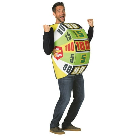 The Price Is Right The Big Wheel Neutral Adult Halloween Costume, One Size, (40-46)