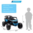 thumbnail image 3 of Yesfashion Kids 12V Ride on UTV Car, Licensed Can-Am Electric Off-Road Car,2x35W Motors Electric Ride on Truck Car w/Remote Control,Large Seat,EVA Tires, Spring Suspension, Ride on Toys, 3 of 7