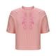 thumbnail image 4 of Mujeres Tops de Verano de Moda Casual Color Sólido Cuello en V Manga Corta, Blusa Ligera Y Elegante, 4 of 6
