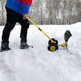thumbnail image 5 of 74*47cm Iron Yellow T-Handle Black Blade Adjustable Human-Powered Snow Plow, 5 of 6