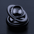 thumbnail image 1 of Purificador de aire con energía solar, ambientador para el interior del coche, accesorios de decoración de autorrotación con 2 copos perfumados (negro), 1 of 4