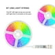 thumbnail image 5 of Tira de luces LED de 0,5-5m, 18 Leds/M, tira de luces RGB 5050 alimentada por USB, lámpara de Control Compatible con Bluetooth, tira de luces Iluminación novedosa 2M 36LED (a prueba de agua) Toystoory HA006025-06, 5 of 6