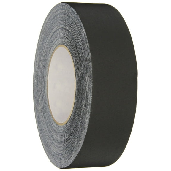 Polyken 510 Black Gaffers Tape 1.89" x 55 Yards, Professional Grade, UV Fluorescent, No Residue, Non-Reflective (Gaff Tape), 1 Roll CA1