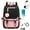 Pink Black, variant on ATJIA School Backpacks with USB Port Waterproof 20 Liters Laptop Backpacks for High School Bookbag Outdoor Daypack