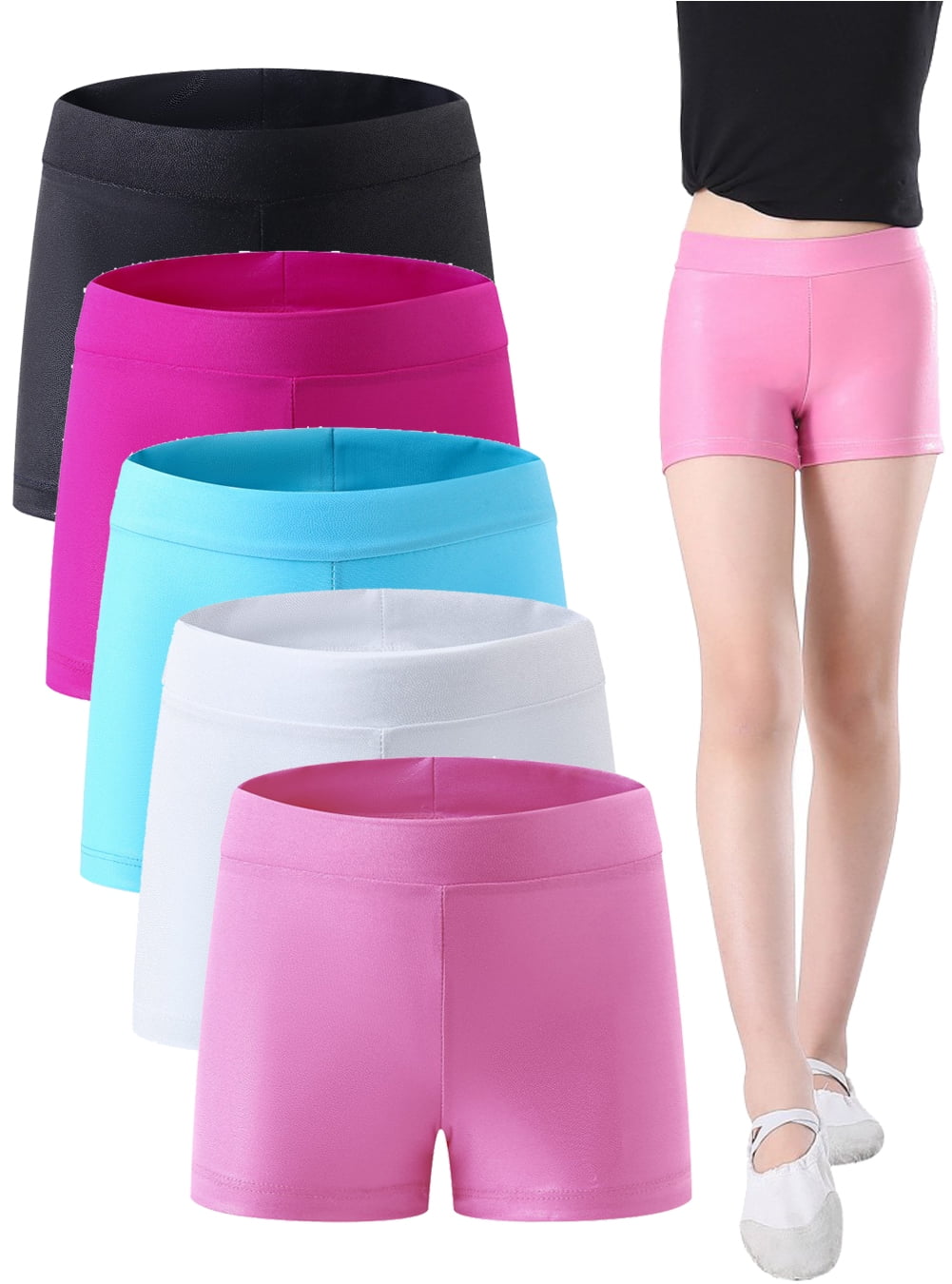 Justice Girls Black Dance Shorts, Sizes XS-XL - Walmart.com