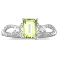thumbnail image 1 of Precious Stars Sterling Silver Ladies Peridot and White Topaz Ring, 1 of 2