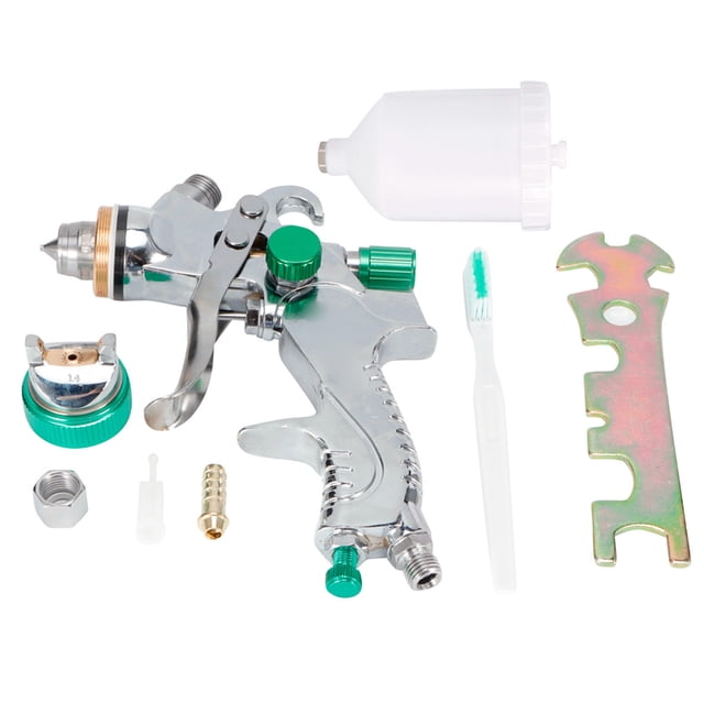 Pulverizador de pintura de alta atomización, pulverizador de pintura para muebles de alimentación por gravedad de gran capacidad, verde
