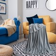 thumbnail image 3 of Solid Color Coral Fleece Blanket 150*200Cm,1X Blanket,Fluffys Cute Blanket, Blanket Sofa Blanket Bedspread Living Room Blanket Living Room Blanket Sofa Puritys Color, Color Anthracite, 3 of 6