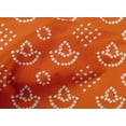 thumbnail image 4 of oneOone Cotton Cambric Orange Fabric Ethnic Bandhani Craft Projects Decor Fabric Printed By The Yard 56 Inch Wide, 4 of 4