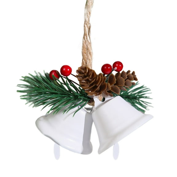 Festive Bell with Pine Cone Design Christmas Bells Decoration 1/4pcs Christmas Bells with Pine Cone Design Easy Installation Hanging Decor for Doors