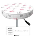thumbnail image 4 of KLL Girl Rabbit Round Bar Chair Cushion Cover 14 inch ,Bar Stool Protector with Elastic, Soft Washable, 4 of 6