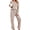 B-Khaki, variant on Womens Pajama Sets Long Sleeve Tops and Pants 2 Piece Outfits Fall Casual Sleepwear Nightwear Soft Pjs Lounge Sets
