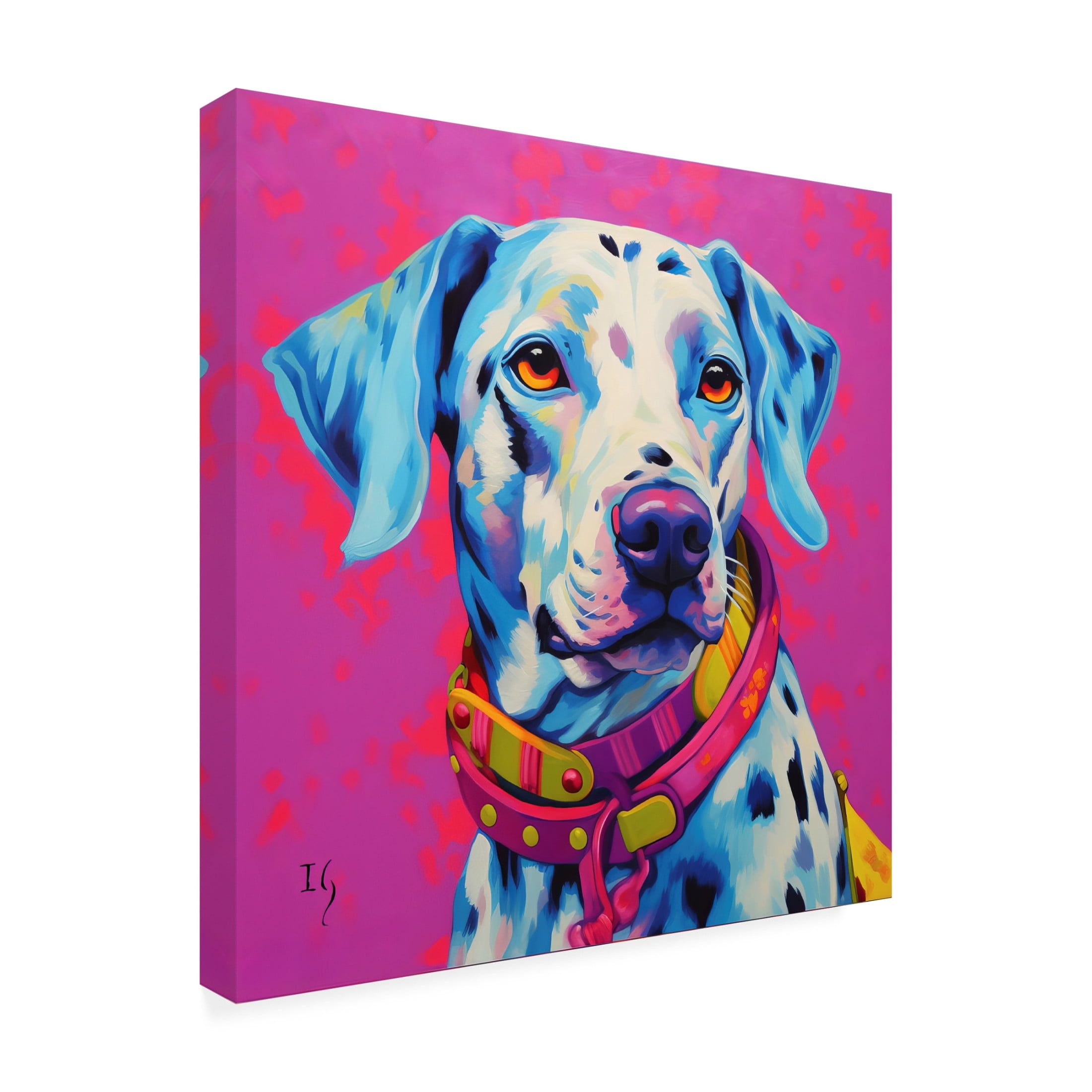 Canvas Wall Art - Ivan Guaderrama 'Magenta Spirit' Wall Art for Living Room, Bedroom, or Office Décor by Trademark Fine Art - 14 x 14 Inches