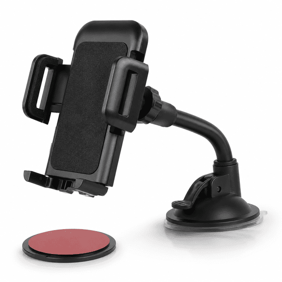 Universal Car Windshield Dashboard Suction Cup 360 Degree Mount Holder Stand for Cellphones iPhone Android,Long Arm Car Phone Holder Windscreen Car Cradle