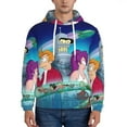 thumbnail image 3 of Futurama Trendy Cartoon Men'S Fleece Hooded Hoodie, hoodies for women men with pockets,Fall Fashion 2025 Pullover Sweaters Winter Clothes, 3 of 9