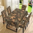 thumbnail image 3 of TSOVTHRID Camouflage Hunting Print 1 Tablecloth and 4 Chair Covers Set Removable Slipcovers Stain-Resistant Furniture Covers for Wedding Banquet Party Decoration, 3 of 7