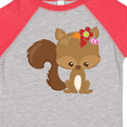 thumbnail image 4 of Inktastic Spring Animals, Cute Squirrel, Colorful Flowers Boys or Girls Toddler T-Shirt, 4 of 5