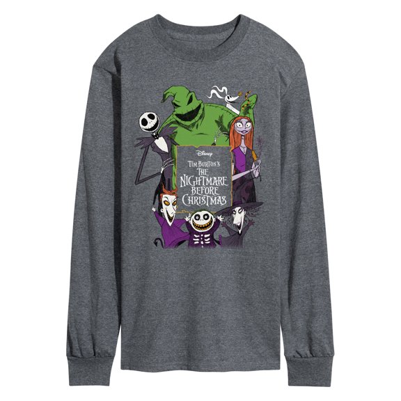 The Nightmare Before Christmas - Character Collage - Men's Long Sleeve Graphic T-Shirt