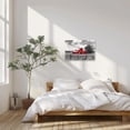thumbnail image 4 of ZHONGYUTONG Red Barn Canvas Wall Art Farmhouse Black and White Pictures Country Rustic Farm Painting for Bathroom Bedroom Decor Framed (12.00" x 18.00"), 4 of 5