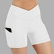 thumbnail image 1 of TaTaai Women's High Waisted Butt Lifting Yoga Shorts with Pockets Solid Stretchy Running Gym Workout Shorts Scrunch Booty Athletic Fitness Pants Gift, 1 of 8