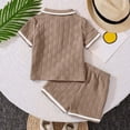 thumbnail image 6 of ANINEO Stylish Boys Summer Outfit Sets Comfortable Short Sleeve Lapel Shirt And Shorts For Toddler Casual Wear And Daily Activities Cute Child Clothes Sets, 6 of 6