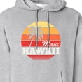 thumbnail image 3 of Inktastic Maui Hawaii Retro Sunset Adult Hoodie Sweatshirt, 3 of 4