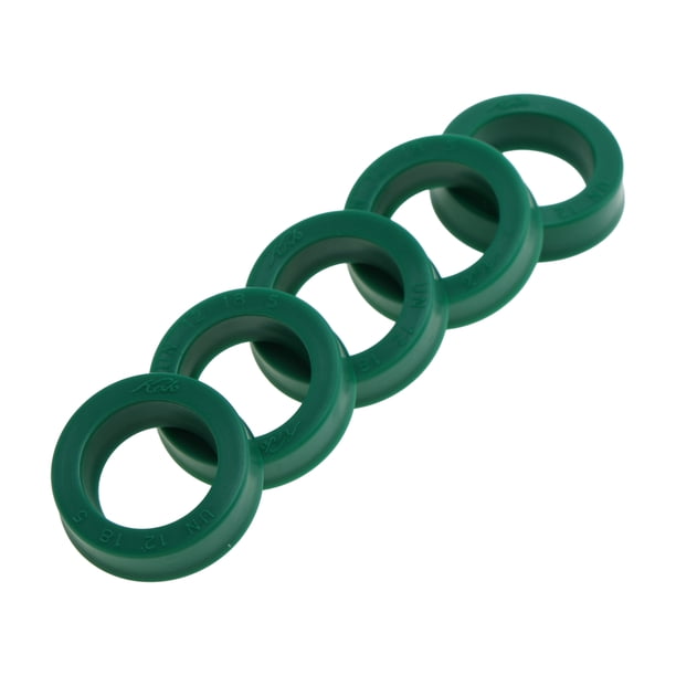 Anillo de sello de aceite universal Unique Bargains Sello de labio UN 12x18x5mm Alta presión TPU Verde 5 Pcs