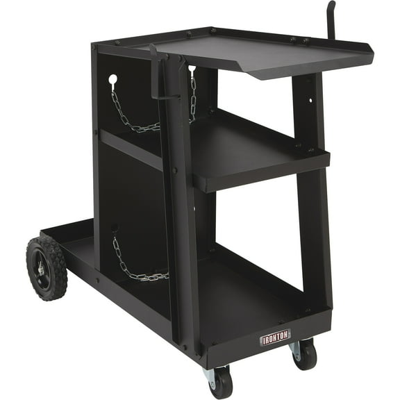 Ironton 3-Tier Welding Cart, 31 1/2in.L x 16 1/8in.W x 28in.H