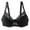 Black, variant on CFLVAEK Lace Bra for Women Wireless Adjustable Straps Everyday Bra Push Up Full Coverage Bralette Comfort Breathable Seamless Tshirt Bras Pink XXXL