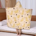 thumbnail image 5 of Golden Retriever Hooded Bath Towel，50"x30" for Ages 3 To 12 Kids, Quick Dry Lightweight Soft Microfiber Hood Beach Towel Cover Up for Kids, 5 of 7