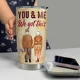 thumbnail image 6 of Valentines Day Gift for Him Tumbler 20oz Stainless Steel Double Wall Insulated Couple Travel Mug Gifts for Husband Wedding Birthday Christmas Anniversary Tumbler Gifts for Men, 6 of 6