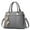A01-Gray, variant on Classic Tote Handbag for Women, PU Leather Satchel with Top Handles,Multiple Pockets, 12.2×5.5×9.1 in, Detachable Crossbody Strap, Lightweight Work/Weekend Bag Ladies Purse(Red)
