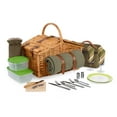 thumbnail image 2 of Picnic Time Somerset Deluxe Picnic Basket with Picnic Blanket, Sage Green, 2 of 5
