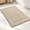 Beige-24" x 36", variant on Navy Blue 30" x 72" Microfiber Bath Runner Rug for Bathroom, Kitchen and Hallway