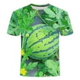 thumbnail image 1 of Chemise d'Été Imprimée 3d Melon D\'eau Hip Hop pour Hommes, Personnalité, Manches Courtes, Alternative à la Mode, Col Drôle, Grande Taille, Belle Chemise Deng, 1 of 7