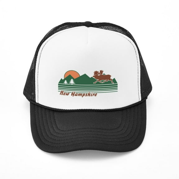 CafePress - New Hampshire - Adjustable Unisex Printed Trucker Hat with Mesh Back