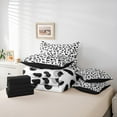 thumbnail image 6 of Manfei Gray Cheetah Print Twin Bedding Sets 7pcs, Wild Animal Bedding Comforter Set, Aesthetic Leopard Print Sheet Sets, Super Cozy Room Decor, 6 of 8