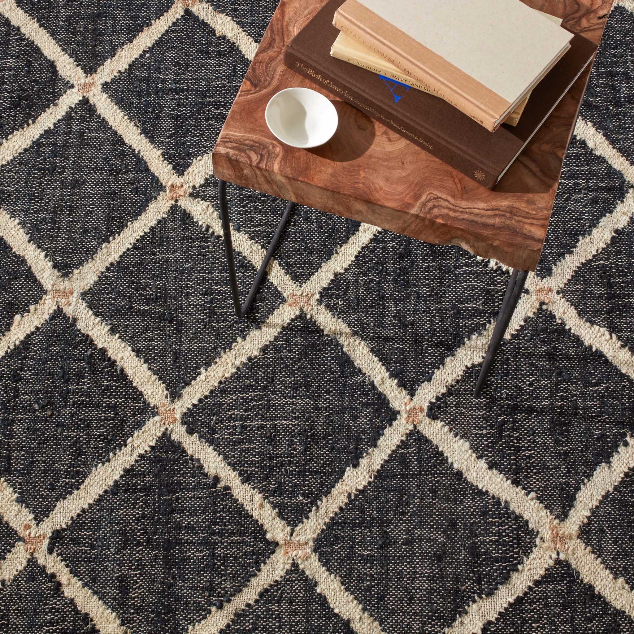 Dash & Albert Kali Handwoven Jute Rug, 5' x 8', Black