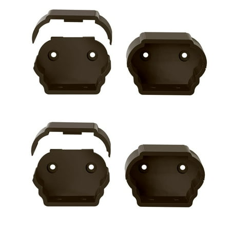 

ALX Classic Black Deck Stair Rail Brackets 4-pack