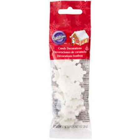 Jumbo White Snowflake - Gingerbread Decorations (Best Frosting For Gingerbread Houses)